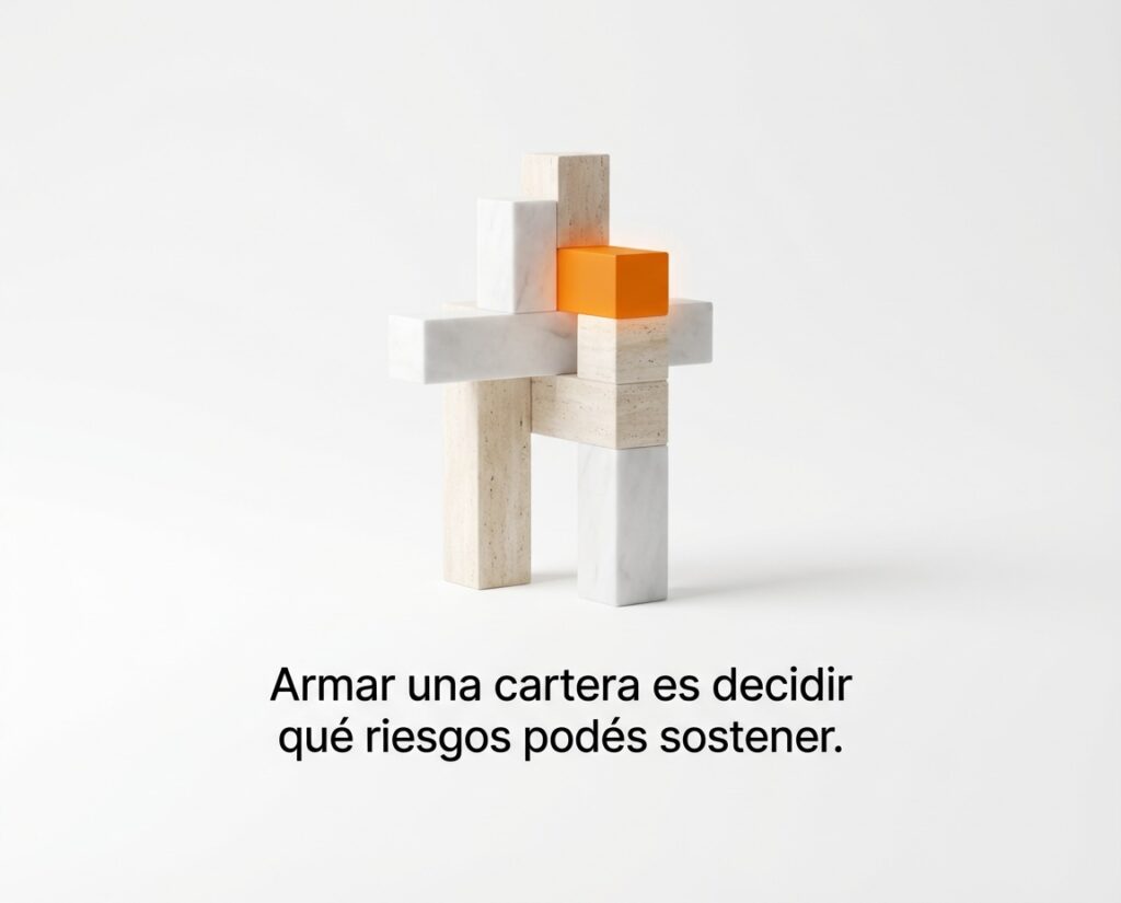 Imagen conceptual sobre construcción de una cartera de inversión basada en riesgos sostenibles a largo plazo